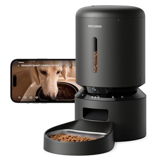 PETLIBRO Automatic Cat Feeder with Camera, 1080P HD Video & Night Vision | 5G/2.4G WiFi Smart Pet Feeder, App Control, 2-Way Audio, Motion Alerts, Low Food, Anti Blockage, 5L Seal Fresh, for Cats Dogs