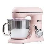 Kitchen in the box 900W Stand Mixer, 7QT Kitchen Mixer, Tilt-Head with Dough Hook, Whisk & Flat Beater (Pink)