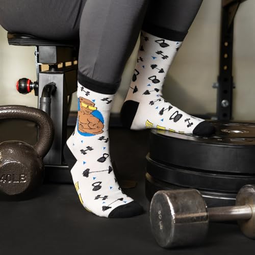 Lavley Do You Even Lift Bro? Funny Socks for Weightlifters and Body Builders