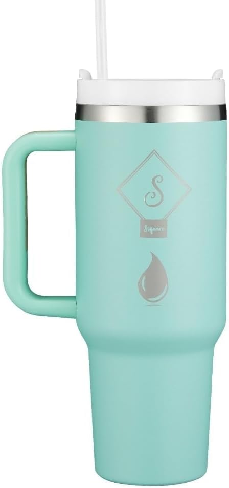 Ssquare Quencher H2.0 FlowState 40oz Stainless Steel Vacuum Insulated Tumbler with Lid and Straw for Water, Iced Tea, Smoothie and More. (Green) - Image 2