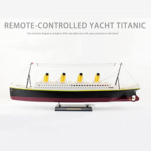 PANW RC Titanic Cruise Ship Model with LED Lights, 2.4G 3CH Electric NQD Titanic Cruise Ship Watercraft, Remote Control Boat Ideal Gift for Adult- RTR Version