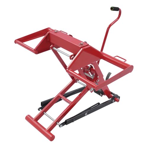 Lawn Mower Lift Jack, 350 Lbs Capacity for Tractors and Zero Turn Lawn Mowers, Hydraulic Cylinder Lift Jack, Mower Lift Motorcycle Lift Jack Car Lifts for Home Garage Hydraulic Car Lift (350 Lbs)