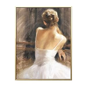 Prachtige Wanddecoratie Retro portret schilderij muur art olie canvas ballet achteruitkijk muur decor moderne ingelijste…