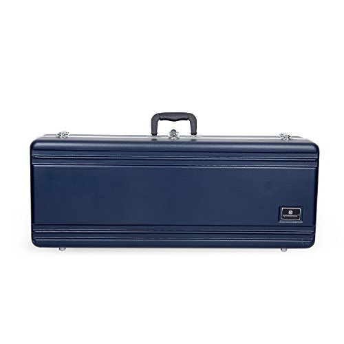 Crossrock CRA860TSBL-R Tenor Saxophone Case-Rectangular ABS Molded with Single Shoulder Strap, Blue