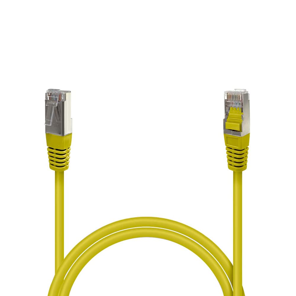 Waytex 33507 RJ45 CAT6 Network Cable Shielded FTP 1 m Yellow