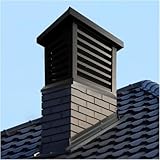 BESTXH A,50x50cm, Tapa De Chimenea para Villa, Cubierta De Chimenea Cuadrada De AleacióN De Aluminio, Tapas De Chimenea para Chimeneas A Prueba De Lluvia con Parte Superior CóNica Y Rejilla