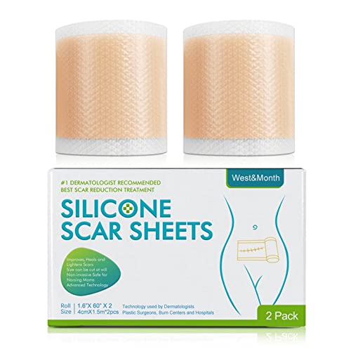 Silicone Tape for Scar Removal, Soft Painless Easy Removal Scar Tape, 1.57