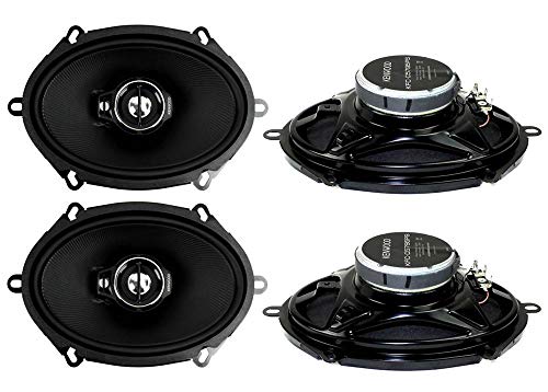 4 New Kenwood KFC-C5795PS 5x7 720 Watt 3-Way Car Audio Coaxial Speakers Stereo