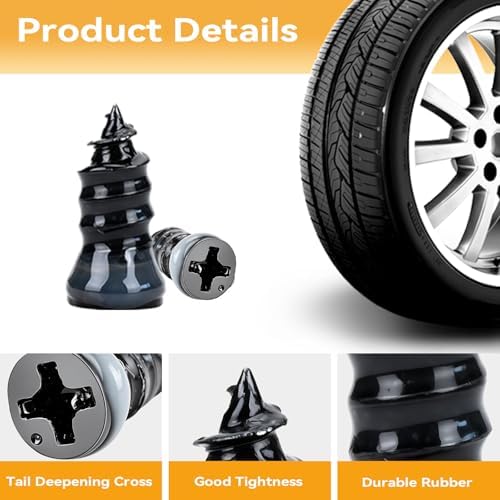 60pcs Tire Repair Rubber Nails Set with Screwdriver, Tire Repair Rubber Screws kit, Self-Service Tool for Car, Plug Kit for Cars, Bikes, Motorcycles, ATV, Tractor, Truck Tires — view 2