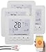 Produktbild revolt Funk Thermostat: 4er-Set WLAN-Thermostate für Fußbodenheizung, für Siri, Alexa & GA (Raum Thermostat Fußbodenheizung, smartes Raumthermostat, Infrarotheizung)