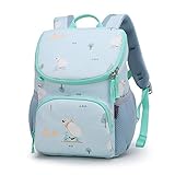 💙Diseño único:Zonas acolchadas en la espalda que favorecen la circulación del aire a lo largo de la espalda, y las correas ajustables acolchadas para los hombros se pueden adaptar individualmente al tamaño del niño, la correa para el pecho garantiza una mayor estabilidad, etiqueta de nombre interna que puede anotar el nombre y la dirección del niña.