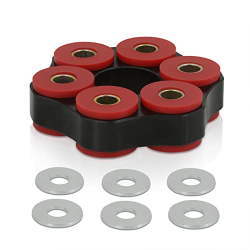 AJP Distributors Aluminum Manual Transmission Automatic Trans Drive Shaft Flex Joint Disc 12mm Polyurethane Bushing 26111227410 Compatible/Replacement For E36 E46 3-Series 318i 323i 323Ci 325Ci Z3 Z4