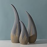 MODIRNATION 'Teardrop' Modern Ceramic Vase, Contemporary Minimalistic Design, Unique Elegant Flower