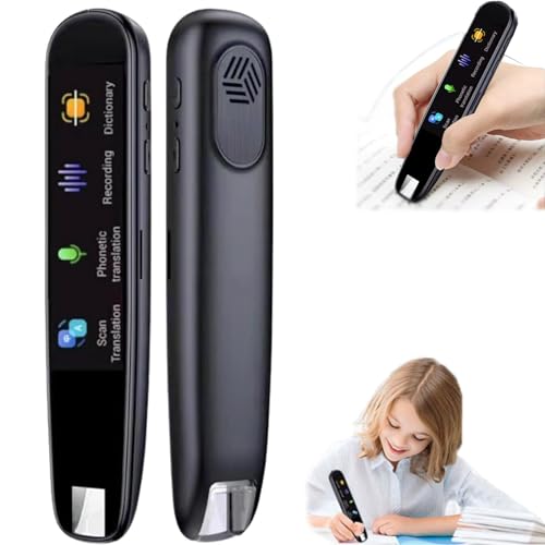Image of AI Pen - AI Smart Pen for Real-Time Translation, Instant AI Answers, Multipurpose Translation Pen, 150+ Language Translator Device with Touch Screen, Wi-Fi Wireless Reading Pen (Black)