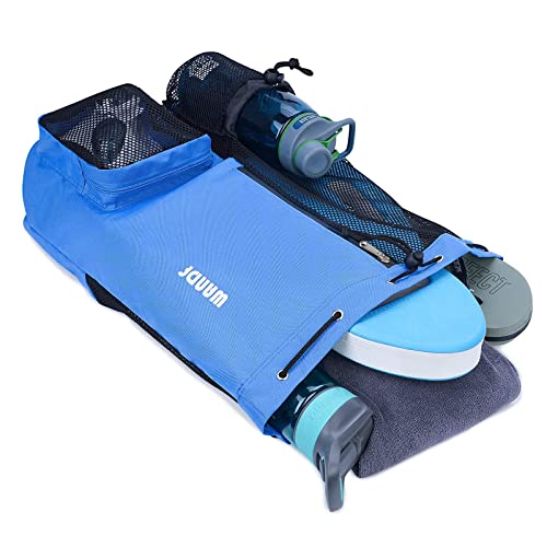 Wandf Swim Bag Mesh Drawstring Backpack With Wet Pocket Beach Backpack For Swimming, Gym, And Workout Gear (Navy Blue) #TOP3