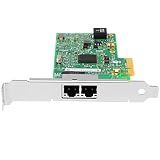 Euqvos do Intel Ethernet Network Server Adapter I350-T2 -I350AM2 Chip, 1 Gbit PCIe 2.1 x4 Low Profile - 1000Base-T x 2, Dual RJ45 Port Ethernet LAN 10/1000/1000 Mbps Net. karta sieciowa