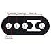 EVIL ENERGY Exhaust Hanger Rubber Adjustable Insulator Bushing Mount 4 Holes Universal