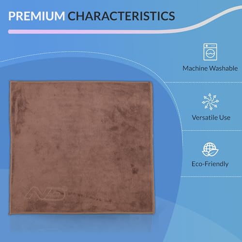 Image of Neodrift '400 GSM' Microfiber Cloth (Size - 40X40 Cm)(Set of 1 PC)(Colour - Coffee)(Ultra Soft Cleaning Cloth for Car, Bike - Polishing, Detailing, Highly Absorbent)