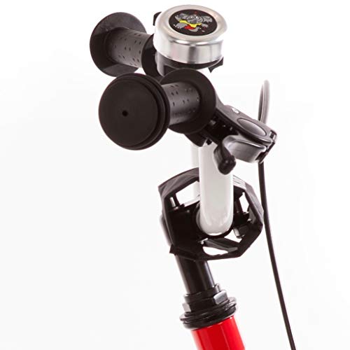 Bibi Kinderfahrrad 14 Zoll mit Rücktrittbremse und Stützrädern Fahrrad für Kinder Junge Mädchen Kinderrad rot Weiss – Bild 4