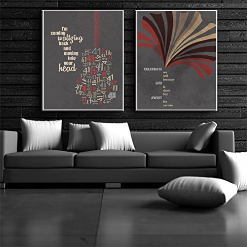 Two Step Song Lyrics Inspired Wall Print Art - Classic Rock Music #TOP2