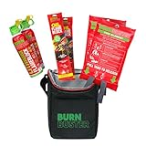 Fire Safety Pack of 6-2x Lithium-Ion Fire Suppression Gel, 2x Emergency Blanket & 2x Sachet for Oil & Grease Fires - 6-Piece Portable Compact Kit Suitable for Home, Kitchen, Camping, Car & More