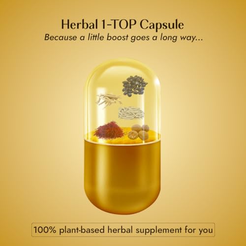 Image of Khayal Herbal 1-TOP Capsules (Pack of 3) | Premium Ayurvedic Herbal Supplement | Traditional Herbal Formula | Daily Wellness Support | 100% Steroid-Free