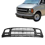 Titanium Plus Autoparts New Silver Gray Front Grille GrillCompatible With 1996-2002 CHEVROLET Chevy Express 3500 Express 2500 Express 1500 GM1200384