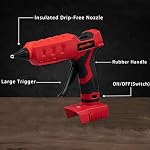 Mellif Gun à colle chaude sans fil compatible avec Milwaukee 18V Batterie (outil seulement), Gun électrique de puissance portatif pleine taille pour les arts & Artisans et artisans & DIY avec 20 0.43" Bâtons de colle