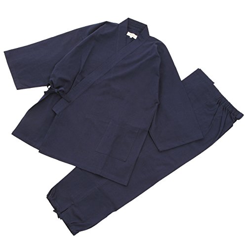 Edoten Men's Made in Japan Kimono Tumugi Samue