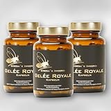 Gelée Royale Kapseln 350 mg 60 Stück (36,3g) Premium Bienenprodukt in pflanzlicher Kapselhülle...