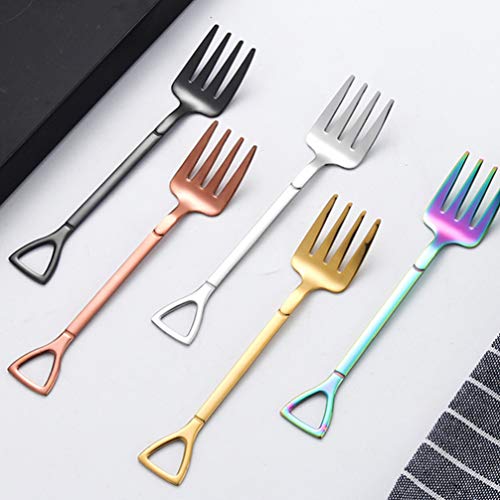 Cabilock 4 peças de colheres de café de aço inoxidável, sorvete, colheres de chá, colheres de mexer,