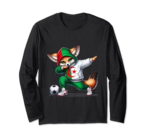 Algeria - Maglia Fennec – Supporter Algeriano Foot Regalo Maglia a Manica