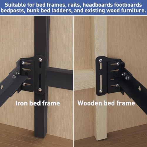 Support tête de lit métal de conversion verticale stable et kit de renforcement sommier