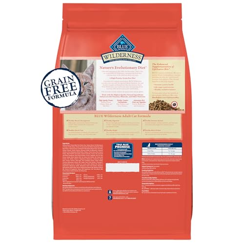 Blue Buffalo Wilderness High-Protein, Grain-Free Dry Cat Food, Chicken, 5 lb. Bag - image 2