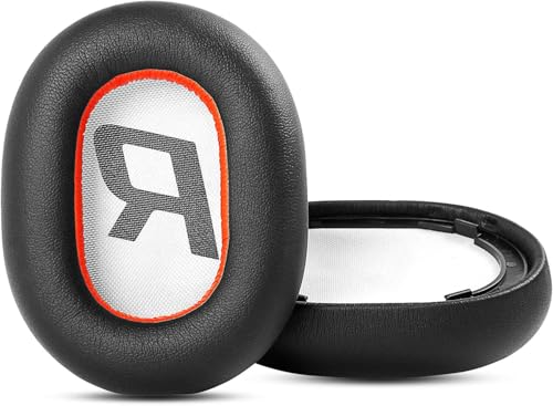 Repuestos de Almohadillas para Auriculares Plantronics Voyager 8200 UC/Backbeat Pro 2, Almohadillas con Cuero de Proteína Suave y Espuma de Memoria - Negro