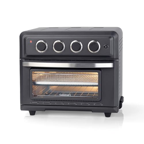 Cuisinart Air Fryer Minibackofen, 7-in-1 Funktion: Heißluftfritteuse, Backofen, Grill, Toaster, Warmhaltefunktion, schwarz, TOA60E