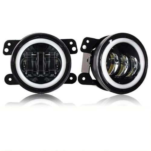 Feux antibrouillard ronds led 4 pouces pour explorer les pistes en Wrangler JK