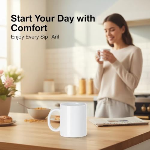 Taza de cerámica blanca 11 oz para sublimación miniatura 3