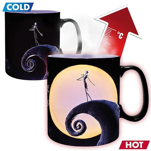 607254b - Lot de 2 mugs Nightmare Before Xmas - Mug Heat Change 460ml - Jack & la lune (PlayStation 4)