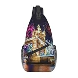 Dimensioni compatte ed efficienti: con dimensioni di 19 x 9 x 39 cm, questo zaino a tracolla con stampa Night London Tower Bridge è abbastanza spazioso per le tue necessità pur rimanendo leggero e facile da trasportare.