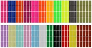 Royal Green Color Coding Rectangular Labels 4 cm x 2 cm. Rectangular Stickers in Red, Green, Yellow, Pink, Purple, Orange, Brown, Blue (40mm X 19mm) 160 Pack