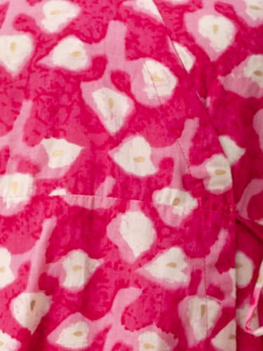 Image of feranoid Floral Print Angrakha 3 Sleeves Flared Kurti