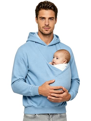 Sweat capuche portebébé pour papa actif lors des marches en plein air