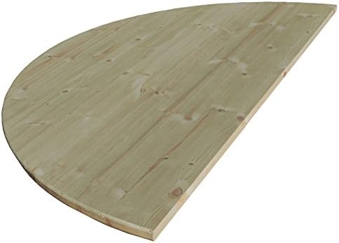 Allwood 1.06" x 60" Half Round Table Top