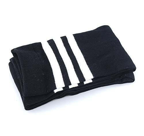 Bestjybt Women Thigh High Socks Cotton Warm Over the Knee High Leg Warmers Long Boot Socks with Stripes3