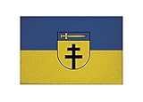 U24 Aufnäher Dornstadt Fahne Flagge Aufbügler Patch 9 x 6 cm