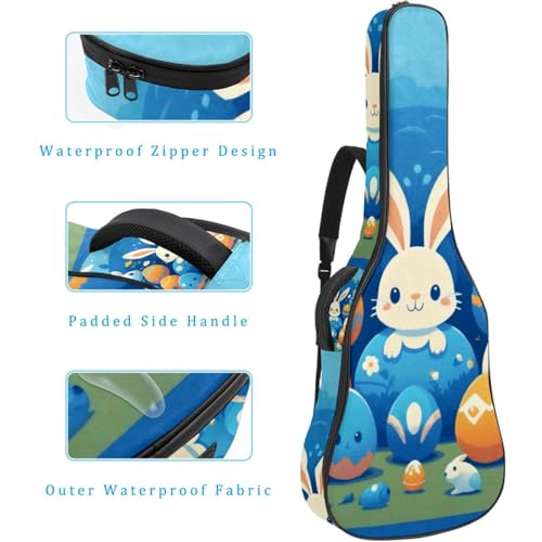 Grand étui universel pour guitare acoustique de 101,6 cm étanche bleu - 4