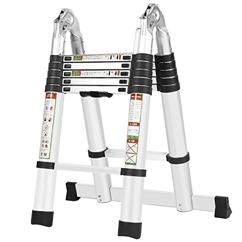 RIKADE はしご 脚立 伸縮はしご 脚立 はしご兼用脚立 梯子 ハシゴ 踏み台 はしご ladder 最長3.8m 耐荷重150kg 梯子室内室外両用