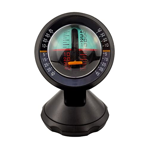 Adjustable Ball Compass with Slope Meter, Car Slope Indicator Automotive Inclinometer Gradient Balancer Tool for Car Marine Boat Ship by Flylin - Used condition - US$8.43
