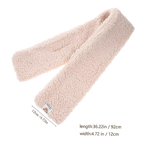 KESYOO Winter Plush Lamb Fleece Scarf for Women Cute Cozy Rectangle Wrap Soft and Warm Neck Warmer Ideal for Cold Weather and Outdoor Activities2